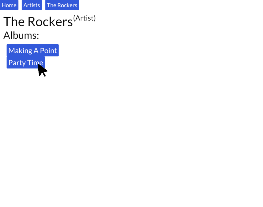 Screenshot of Artist Rockers Clicking Party